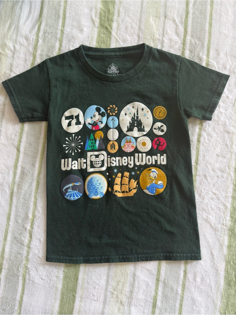 Disney World Kid’s Graphic Tee - Dark Green
